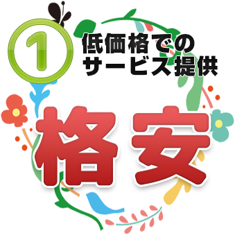 低価格でのサービス提供